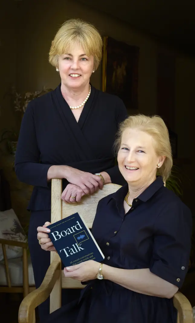 Gillian And Kathryn With Book